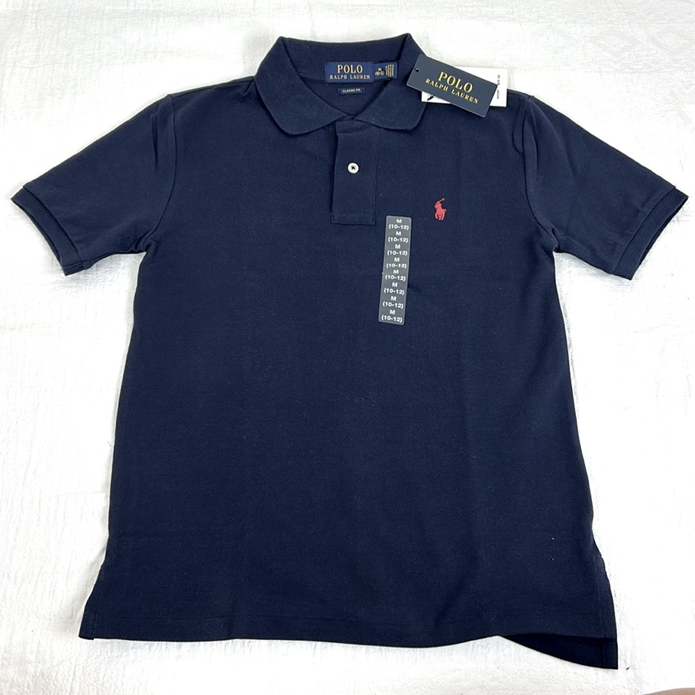 NWT Polo Ralph’s Lauren boys polo shirt size medium (10-12)